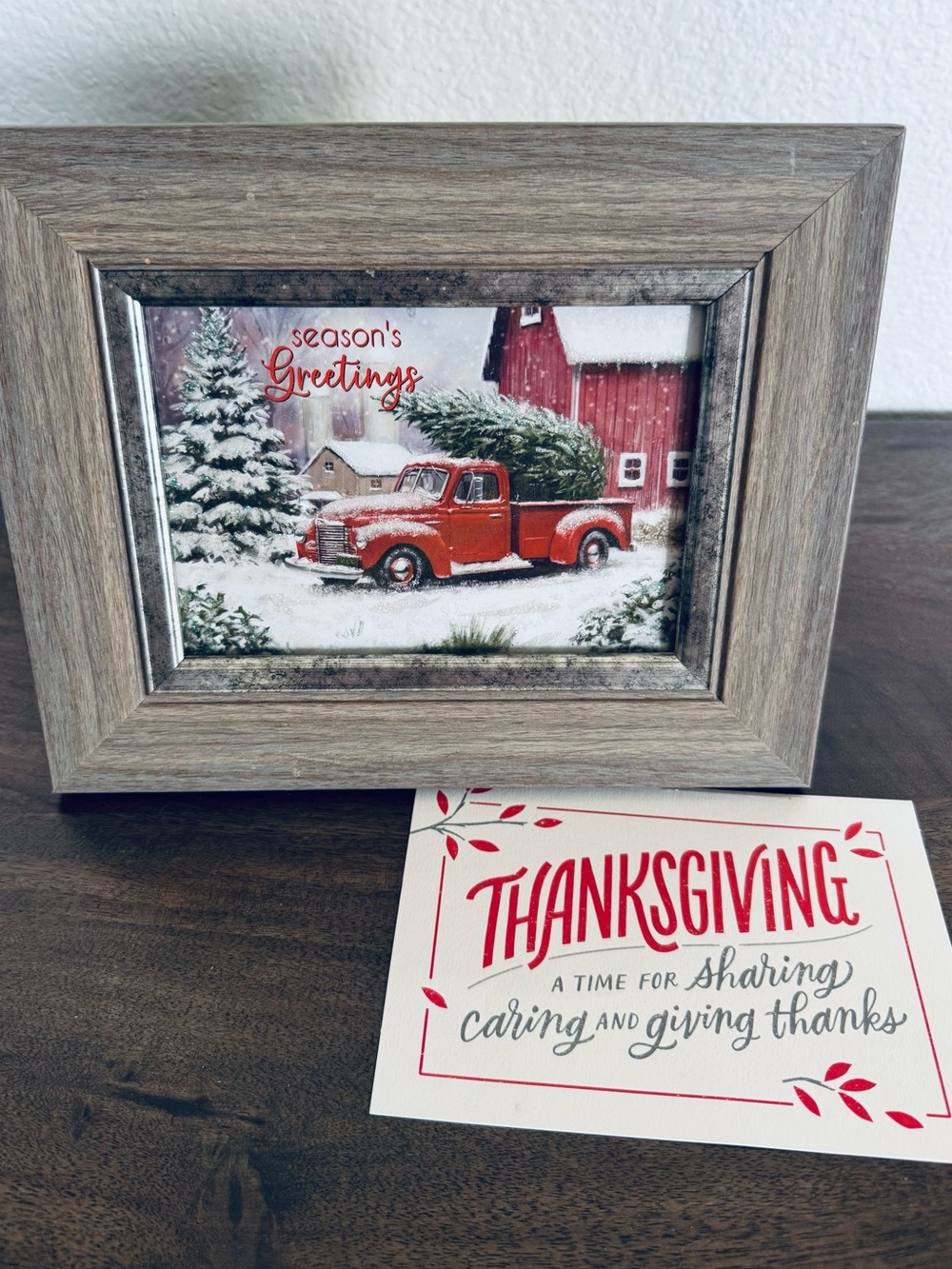 Christmas Holiday Thanksgiving Picture Frame Farmhouse Decor Sign Art